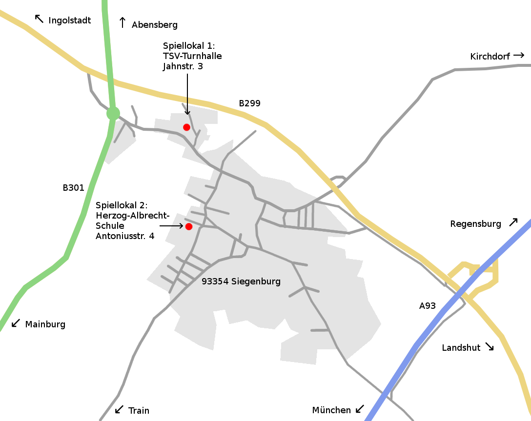 Karte Siegenburg